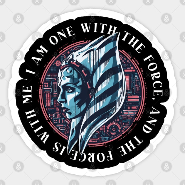 Learn Force Abilities from Ahsoka Tano Sticker by whatyouareisbeautiful